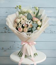Букет цветов из:  Розы и Лизиантусы в Перелёшинский