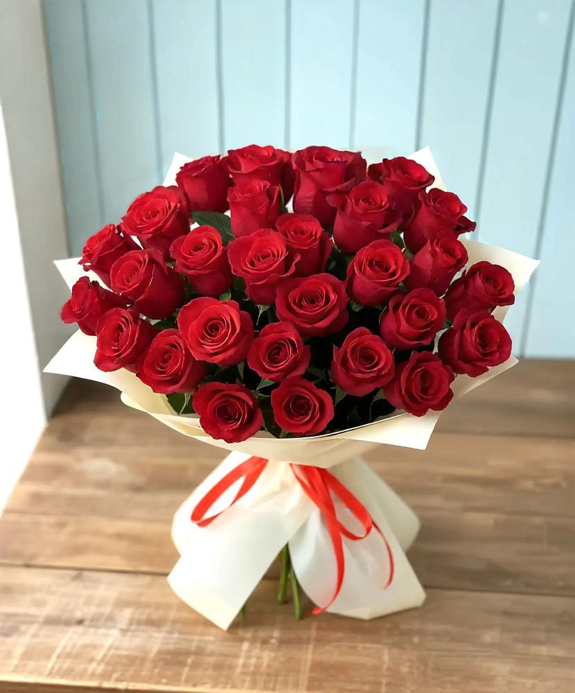Букет 29 Красных роз в Перелёшинский