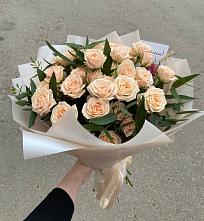 Букет Кремовые розы Латте в Перелёшинский