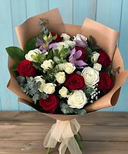 Букет цветов из:  Розы и Альстромерии в Перелёшинский