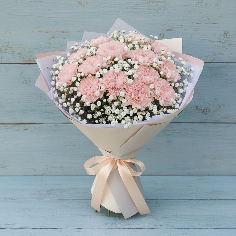 Букет цветов из: Гвоздики в Перелёшинский