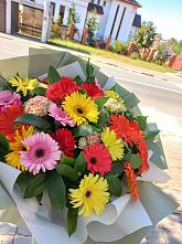 Букет цветов из:  Герберы #REPLACE_PRED# Перелёшинский