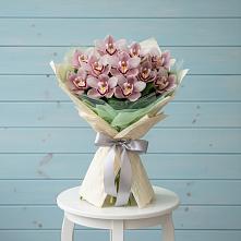 Букет цветов из:  Орхидеи и Розы в Перелёшинский