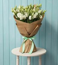 Букет цветов из:  Лизиантусы в Перелёшинский