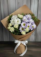 Букет цветов из:  Хризантемы и Розы #REPLACE_PRED# Перелёшинский