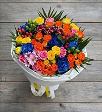 Букет цветов из:  Розы и Хризантемы в Перелёшинский
