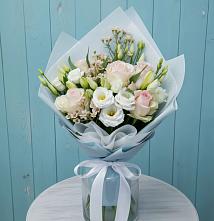 Букет цветов из:  Розы и Лизиантусы в Перелёшинский
