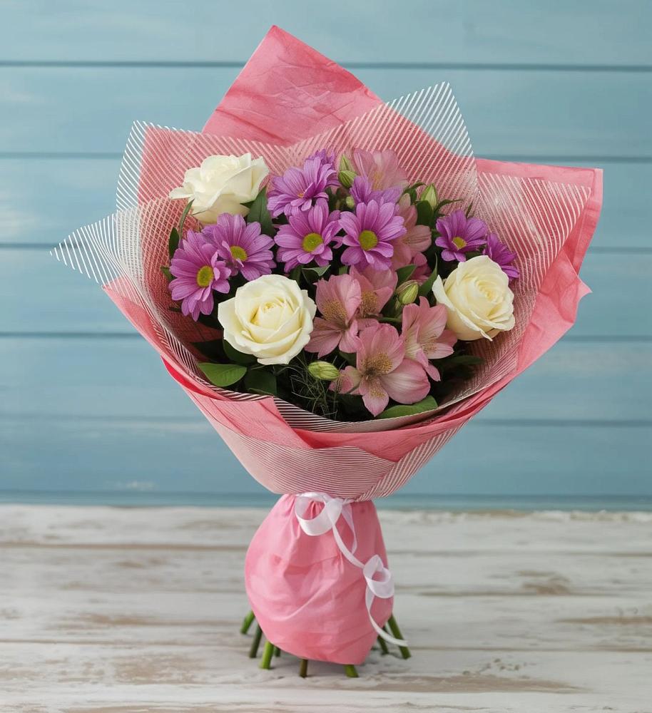 Букет цветов из: Герберы в Перелёшинский