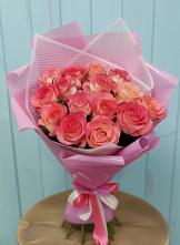 Букет 15 Розовых роз Равель #REPLACE_PRED# Перелёшинский