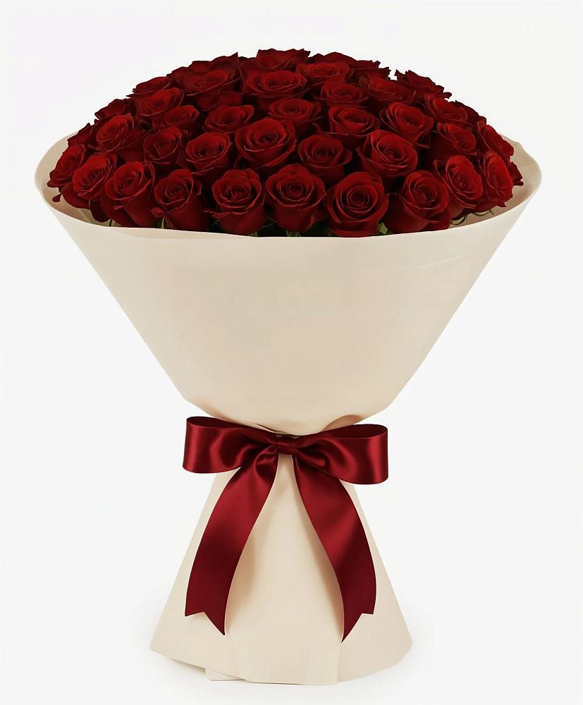 Букет 101 Бордовая роза Блэк Бакарра в Перелёшинский