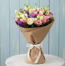 Букет цветов из:  Лизиантусы в Перелёшинский