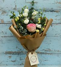 Букет цветов из:  Розы и Лизиантусы в Перелёшинский