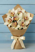 Букет цветов из:  Орхидеи и Розы в Перелёшинский