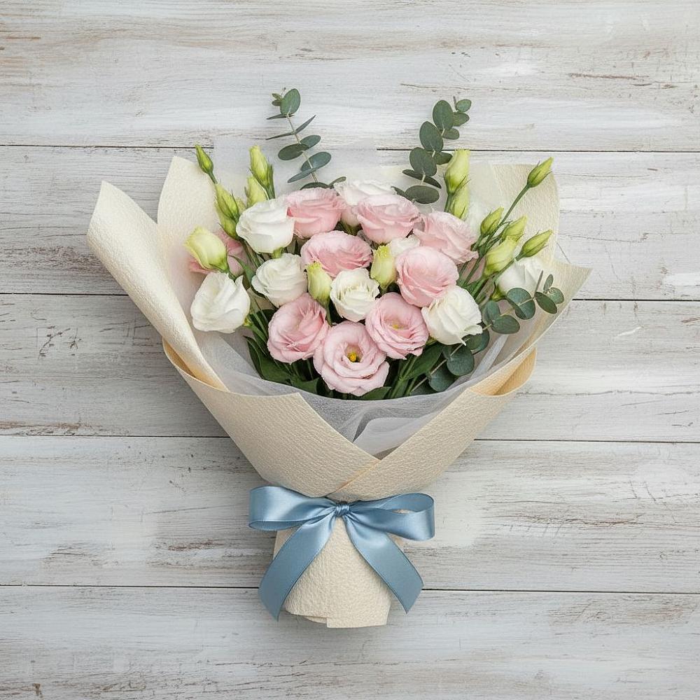 Букет цветов из: Лизиантусы в Перелёшинский